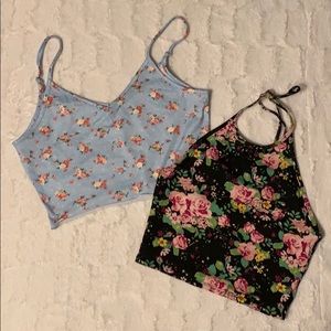 Floral cropped tank bundle